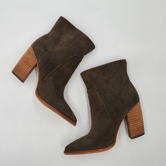 Vince Camuto - Suede Western Bootie - NWOT - Picture 9 of 15